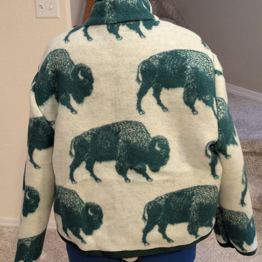 Legacy Collection, Green Buffalo crop jacket, Sz M/L - Picture 3 of 8